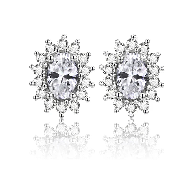 Brinco Oval com Esmeralda