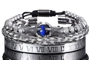 Bracelete garra de dragão Banhado a prata